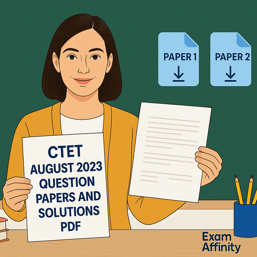 CTET August 2023 Question Papers and Solutions PDF
