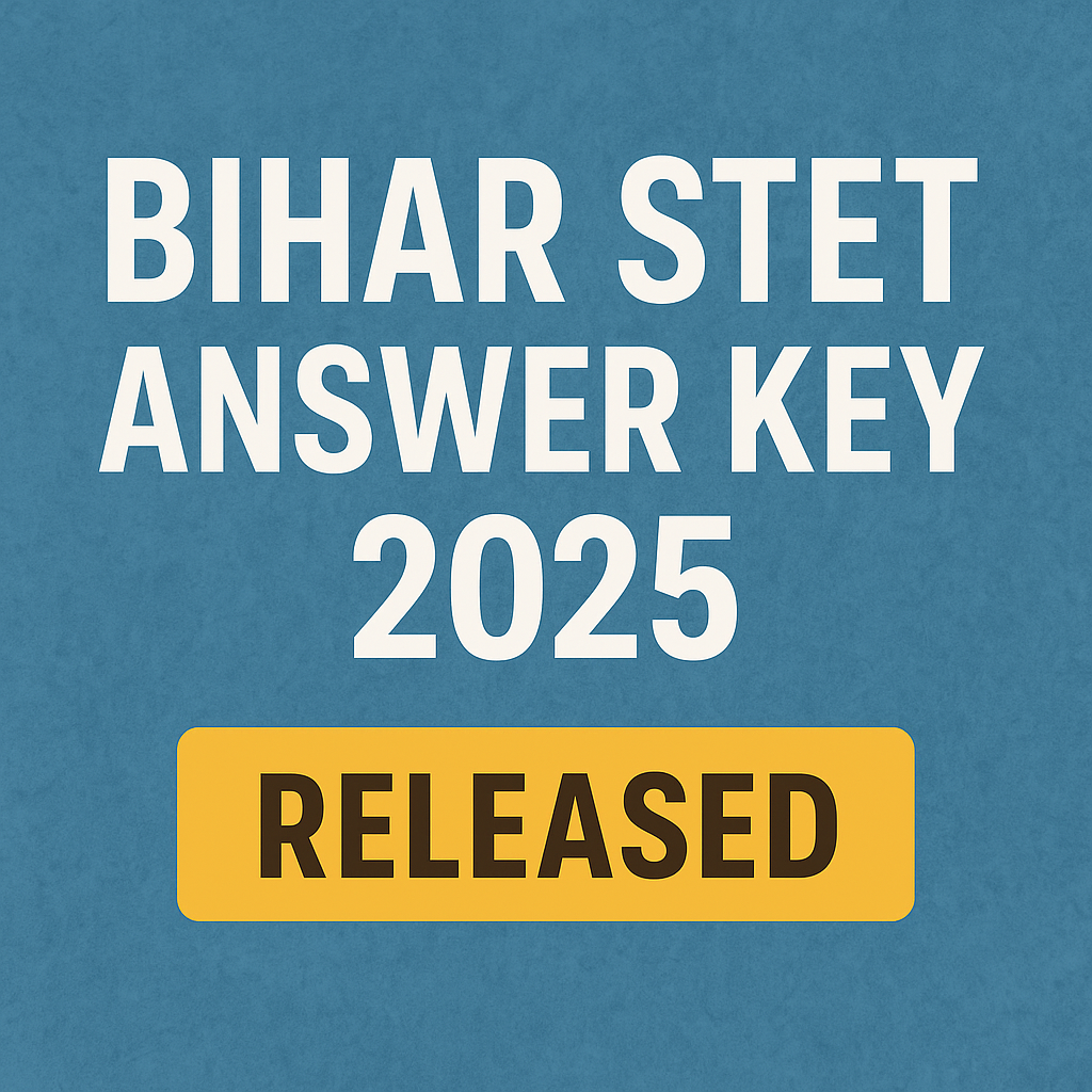 Featured image announcing the Bihar STET Answer Key 2025 with exam-related visuals and a modern digital layout
