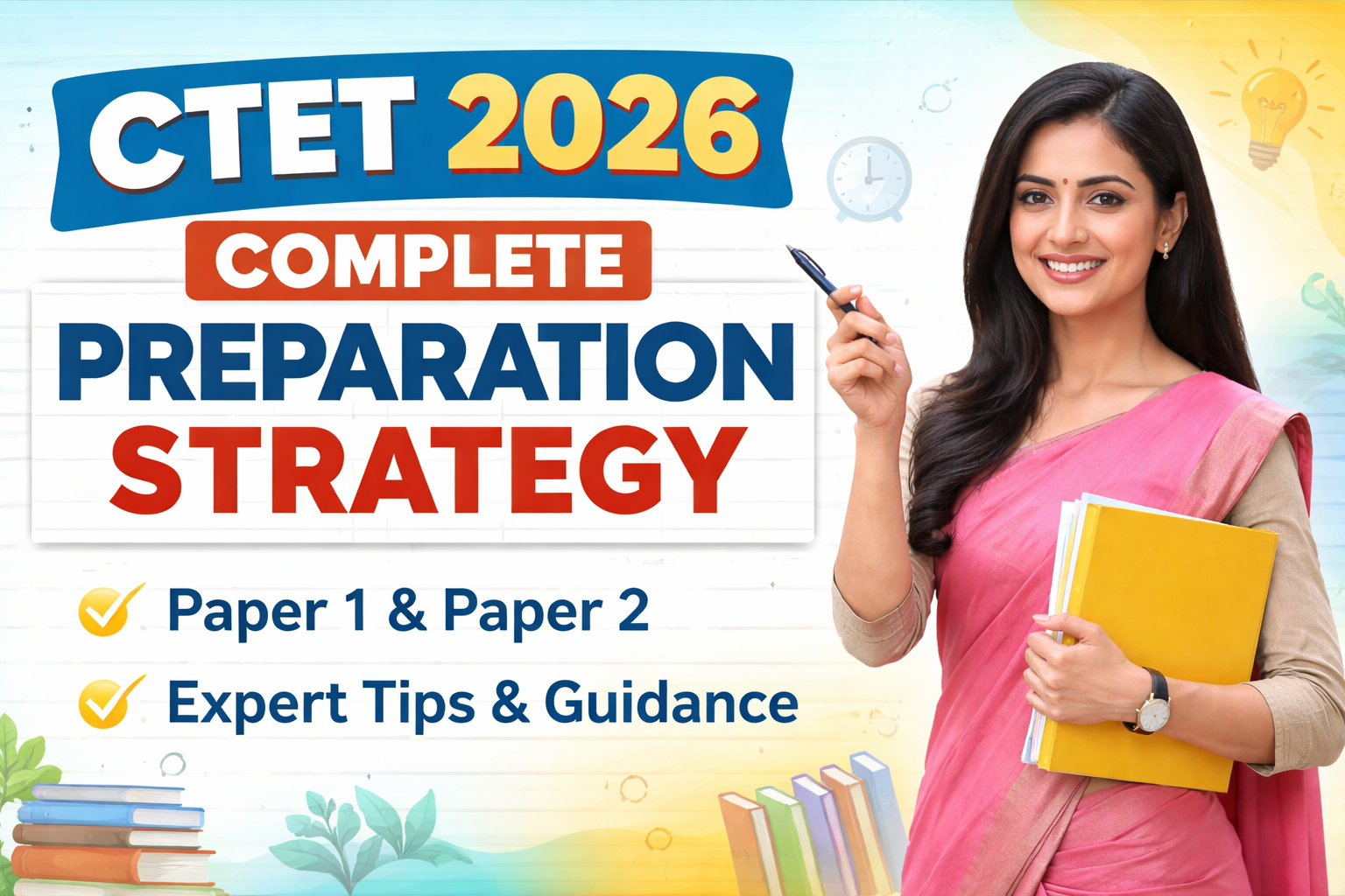 CTET 2026 Complete Preparation Strategy for Paper 1 & Paper 2 - Exam ...