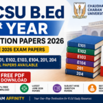 CCSU B.Ed 1st Year Question Papers 2026